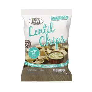 Eat Real - Eat Real  Lentil Creamy Dill Chips 113g x 10