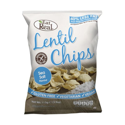 Eat Real - Eat Real  Lentil Sea Salt Chips 113g x 10