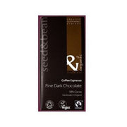 Org Seed/B (58%) Dark Choc Espresso Coffee - Org Seed/B  Dark 58% Choc Espresso Coffee 85g x 8