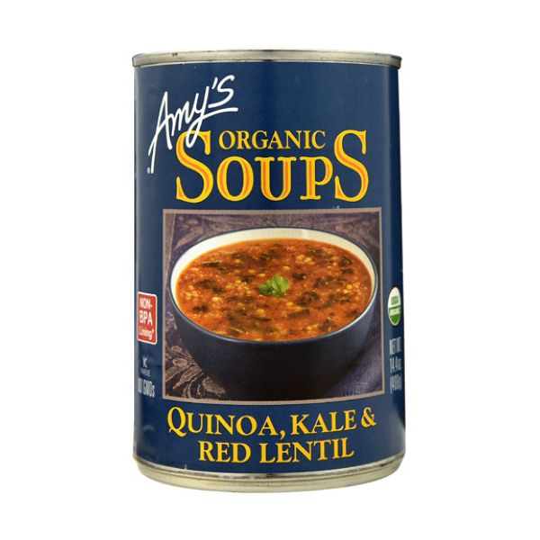 Amys  Organic Quinoa Kale & Red Lentil Soup - Amys  Organic Quinoa Kale & Red Lentil Soup 408g x 6