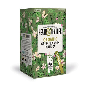 Heath & - Heath & Heather  Organic Green Tea & Manuka Honey 20 Bags