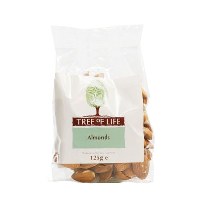 Tree Of Life - Almonds - Whole 125g x 6