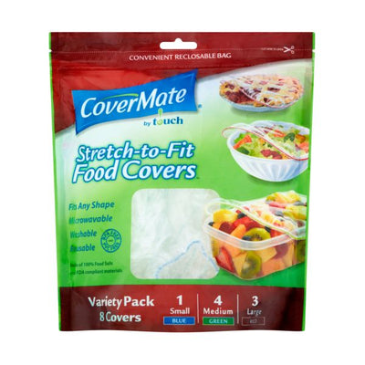 Covermate - Covermate  Stretch To Fit Reusable Food Covers 8 pack
