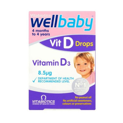 Vitabiotics - Vitabiotics  Wellbaby Vitamin D Drops 30ml