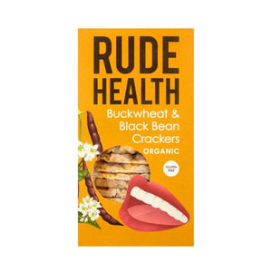 Rude Health - Rude Health  Organic Buckwheat & Black Bean GF Crackers 120g x 5