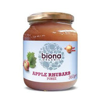 Biona - Biona  Organic Apple & Rhubarb Puree - No Added Sugar 360g x 6