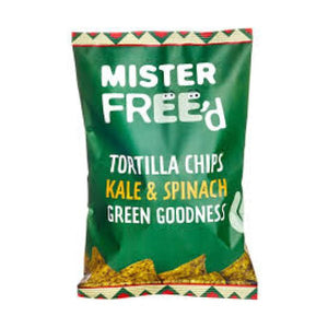 Mister Free'd - Mister Free'd  Tortilla Chips With Kale And Spinach 135g x 12