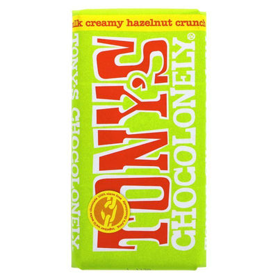 Tonys Milk Creamy Hazelnut Crunch Bar 180g x 15