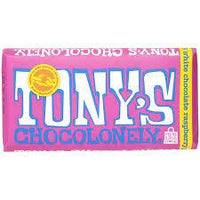 Tonys White Chocolate Raspberry & Popping Candy 180g x 15