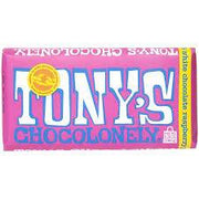 Tonys White Chocolate Raspberry & Popping Candy 180g x 15