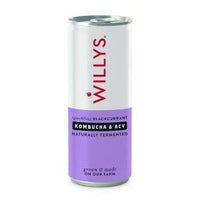 Willys Sparkling Blackcurrant Kombucha & ACV Drink 250ml x 12