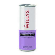 Willys Sparkling Blackcurrant Kombucha & ACV Drink 250ml x 12