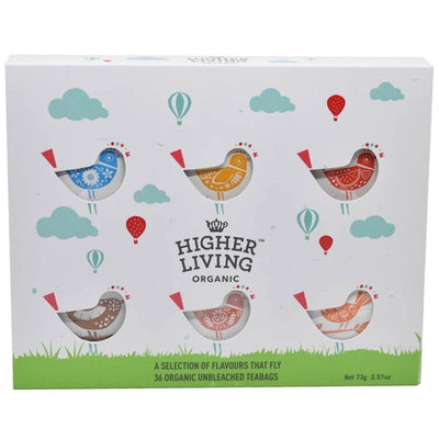 4 x Higher Living Organic Selection Box 2 (36 Bags x 4)