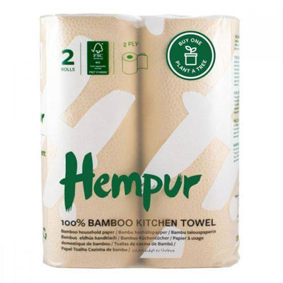 Hempur Super Absorbent Bamboo Kitchen Towel 2 Pack