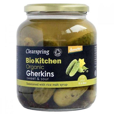 Clearspring Organic Gherkins - Sweet & Sour 680g