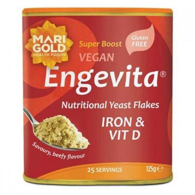 Engevita Iron & Vitamin D Yeast Flakes - Red 125g