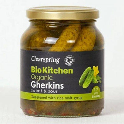 Clearspring OrganicGherkins - Sweet&Sour 350g x 6