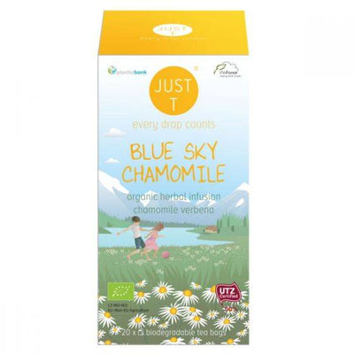 Just T Blue Sky Chamomile Verbena Tea 20 Bags x 6