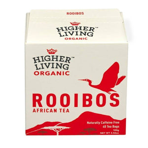 Higher Living Organic Rooibos 40 Bags x 4