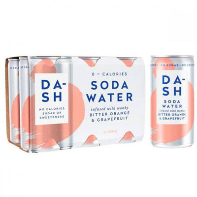Dash Water Soda - Bitter Orange & Grapefruit Multi (200mlx6) x 4
