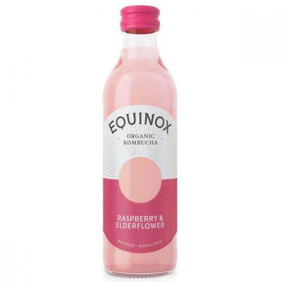 Equinox Kombucha Organic Raspberry & Elderflower Soft Drink 275ml