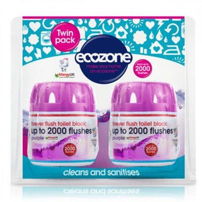 Ecozone Forever Flush 2000 - Purple Twin Pack