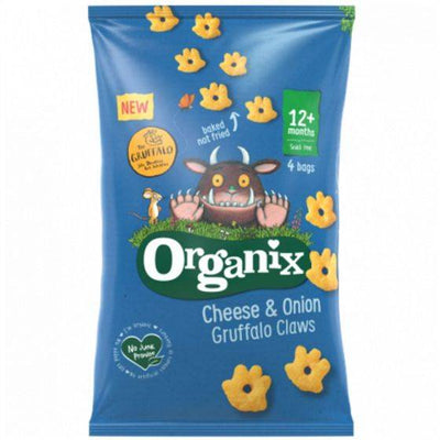 Organix Cheese & Onion Gruffalo Claws Multipack (15gx4) x 3