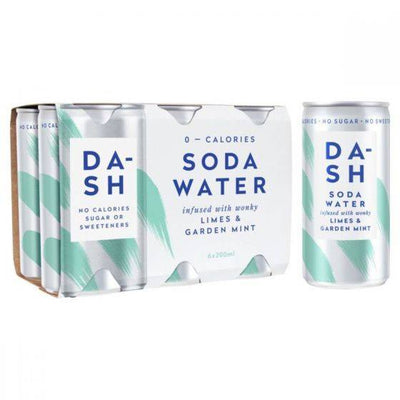 Dash Water Soda - Lime & Garden Mint Multi (200mlx6) x 4
