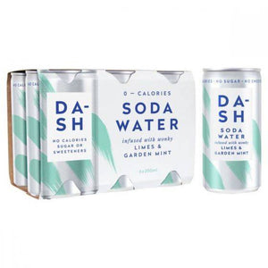 Dash Water Soda - Lime & Garden Mint Multi (200mlx6) x 4