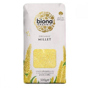 Biona Organic Millet - Plastic Free Paper Bag 500g x 6