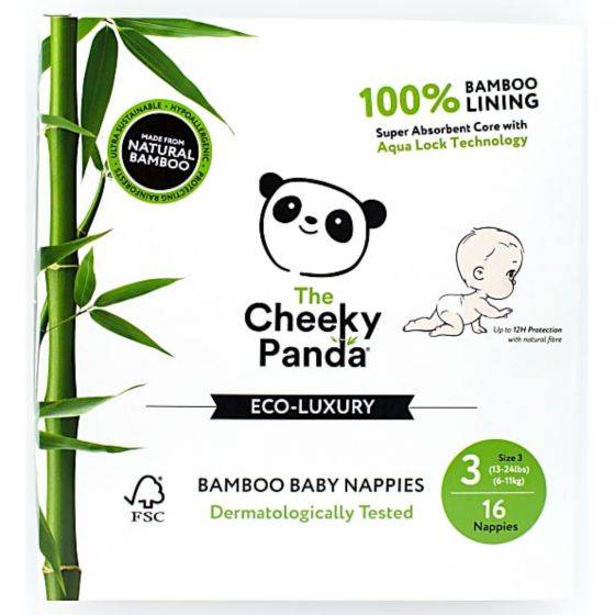 Cheeky Panda The Bamboo Nappies Size 3 (6-11Kg) 16s