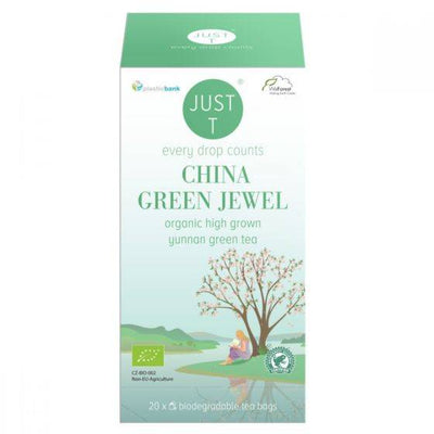Just T China Green Jewel Yunnan Tea 20 Bags x 6