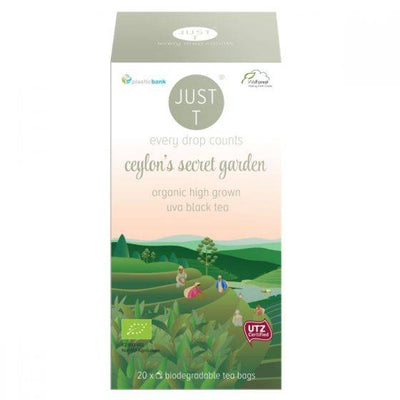 Just T Ceylons Secret Garden Uva Black Tea 20 Bags x 6