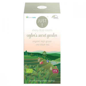 Just T Ceylons Secret Garden Uva Black Tea 20 Bags x 6