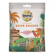 Biona Sour Snakes 75g x 10