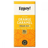 Enjoy Raw Choc Orange Caramel Filled Chocolate Bar 70g x 12