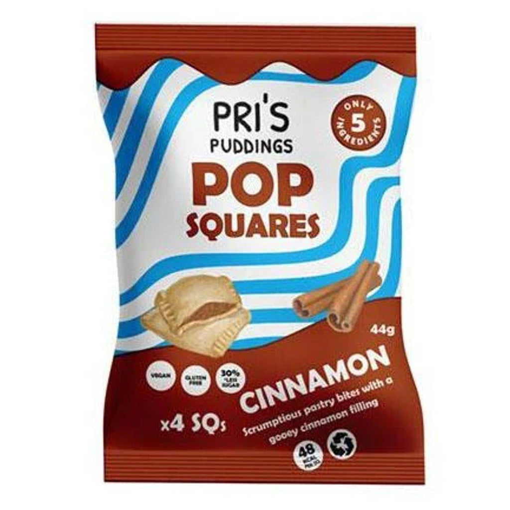 Pri's Puddings Pop Squares - Cinnamon 44g x 12