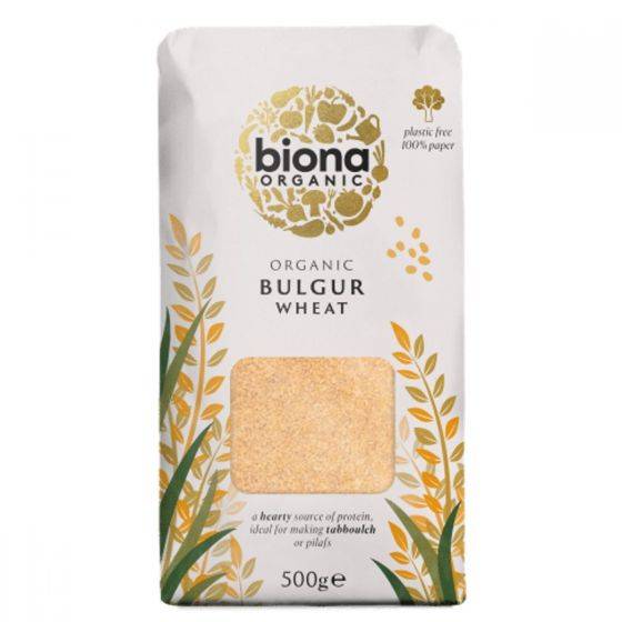 Biona Organic Bulgar - Plastic Free Paper Bag 500g x 6