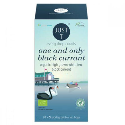 Just T One & Only Blackcurrant White Tea 20 Bags x 6