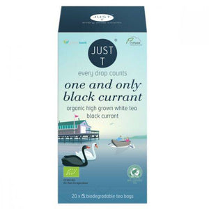 Just T One & Only Blackcurrant White Tea 20 Bags x 6
