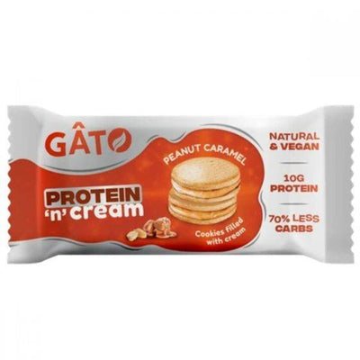 Gato Protein & Cream - Peanut Caramel Crunch 50g x 18