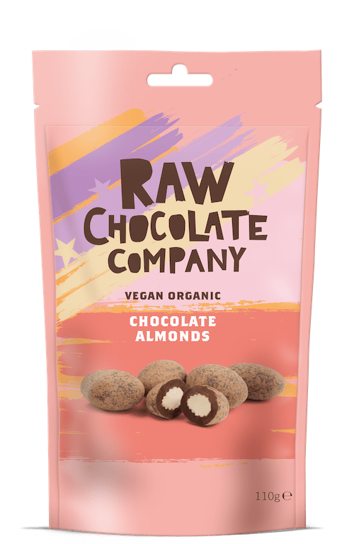 Raw Choc Co Chocolate Almonds 110g x 6