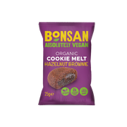 Bonsan Organic Vegan Cookie Melt - Hazelnut Brownie 25g x 16