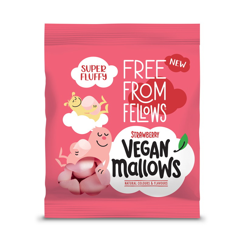 Free From Fellow Vegan Strawberry Mallows 105g x 10