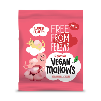 Free From Fellow Vegan Strawberry Mallows 105g x 10