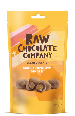 Raw Choc Co Chocolate Ginger 125g x 6