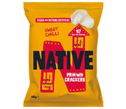 Native Snacks Pr*wn Crackers - Sweet Chilli 60g x 12