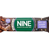 NINE White Choc Blueberry & Almond Seed Bar 40g x 20