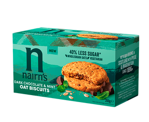 Nairns Dark Chocolate & Mint Oat Biscuits 200g