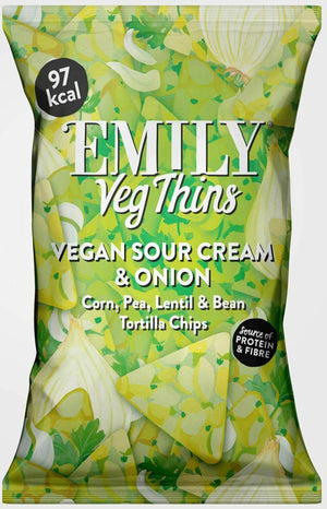 Emily Crisps Vegan Sour Cream & Onion Impulse Thins 23g x 24